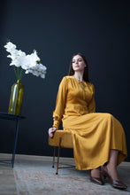 Load image into Gallery viewer, Midi necktie flowy dress