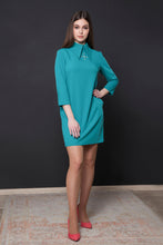 Load image into Gallery viewer, Swallow tailed collar mini dress