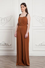 Load image into Gallery viewer, Summer wide leg brown jumpsuit