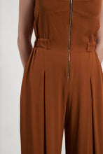 Load image into Gallery viewer, Summer wide leg brown jumpsuit