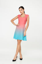 Load image into Gallery viewer, Gradient Fit and flare Dress for women