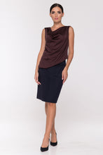 Load image into Gallery viewer, Satin cowl neck top