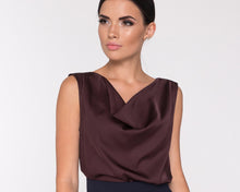 Load image into Gallery viewer, Satin cowl neck top