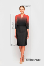 Load image into Gallery viewer, Ombre pencil dress