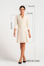 Load image into Gallery viewer, White a-line mini dress