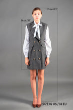 Load image into Gallery viewer, Double-breasted wool vest dres