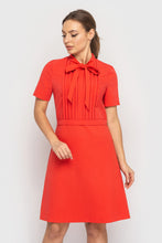 Load image into Gallery viewer, Red bow neck dress mini
