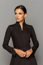 Load image into Gallery viewer, Black high neck dress