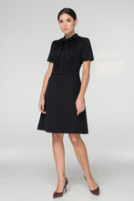Load image into Gallery viewer, Black bow neck dress mini