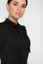 Load image into Gallery viewer, Black bow neck dress mini
