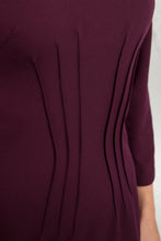 Load image into Gallery viewer, Purple Inverted Dart Sheath Dress