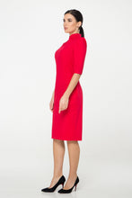 Load image into Gallery viewer, Red high neck modern cheongsam dress