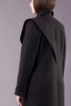 Load image into Gallery viewer, Black oversized double breasted coat