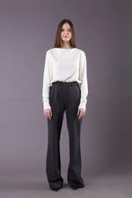 Load image into Gallery viewer, White oversized sweater with scarf