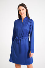 Load image into Gallery viewer, Sapphire blue dress with sleeves
