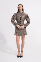 Load image into Gallery viewer, Leopard Print Puff Sleeve Mini Dress
