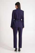 Load image into Gallery viewer, Navy pant suit 3 piece set
