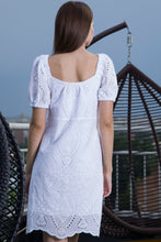 Load image into Gallery viewer, White embroidered summer dress
