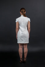 Load image into Gallery viewer, White blazer dress short sleeved
