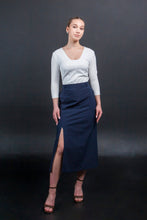 Load image into Gallery viewer, Square neck white blouse
