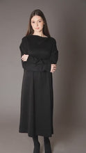 Load and play video in Gallery viewer, Black maxi sweater dress
