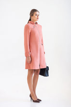 Load image into Gallery viewer, Pink Wool Trench Coat
