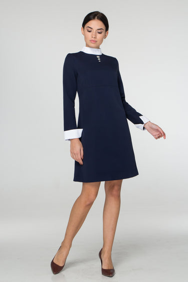 green emerald velvet dress Alex Evenings Empire Waist Dress with Sweetheart Neckline Navy / 4 main image 1