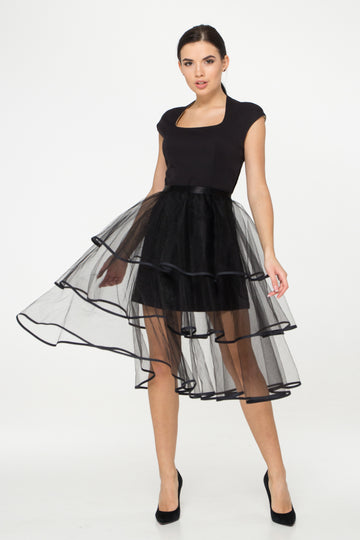 mini dress with overskirt Short Dress with Removable Overskirt CB146 Short Dress with Removable Overskirt CB146