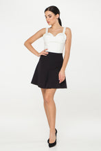 Load image into Gallery viewer, High Waisted A Line Mini Black Skirt
