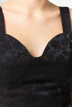 Load image into Gallery viewer, Black wide strap corset top
