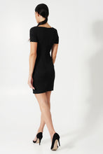 Load image into Gallery viewer, Black mini pencil dress
