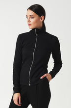 Load image into Gallery viewer, Black zipped sweater
