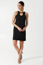 Load image into Gallery viewer, Black cut out circle dress
