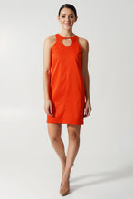 Load image into Gallery viewer, Orange cut out circle dress

