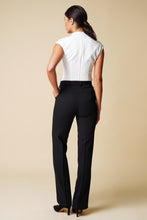 Load image into Gallery viewer, Black High-Rise Wide-leg Trousers
