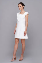 Load image into Gallery viewer, Asymmetrical white cocktail dress
