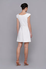 White cocktail dress