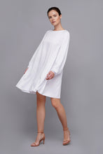 Load image into Gallery viewer, White long sleeve loose summer dress

