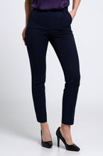 Load image into Gallery viewer, Navy high waist cigarette pants
