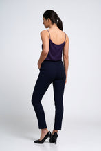 Load image into Gallery viewer, Navy high waist cigarette pants
