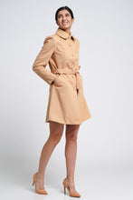 Load image into Gallery viewer, Camel single breasted trench coat
