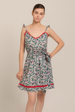 Load image into Gallery viewer, Spaghetti strap mini floral sundress

