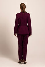 Load image into Gallery viewer, Double breasted suit blazer in purple
