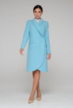 Load image into Gallery viewer, Sky blue boiled wool cardigan
