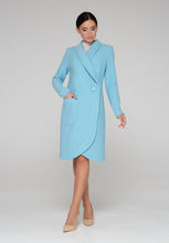 Load image into Gallery viewer, Sky blue boiled wool cardigan
