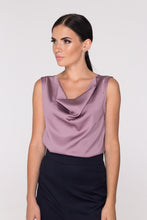 Load image into Gallery viewer, Satin cowl neck top
