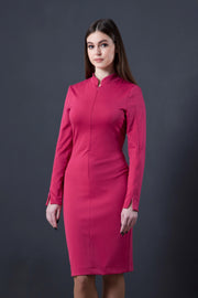 Long sleeve jersey dress