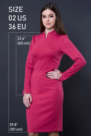 Long sleeve jersey dress