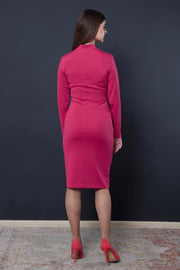 Long sleeve jersey dress