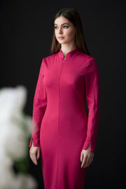 Long sleeve jersey dress